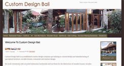 Desktop Screenshot of customdesignbali.com