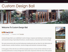 Tablet Screenshot of customdesignbali.com